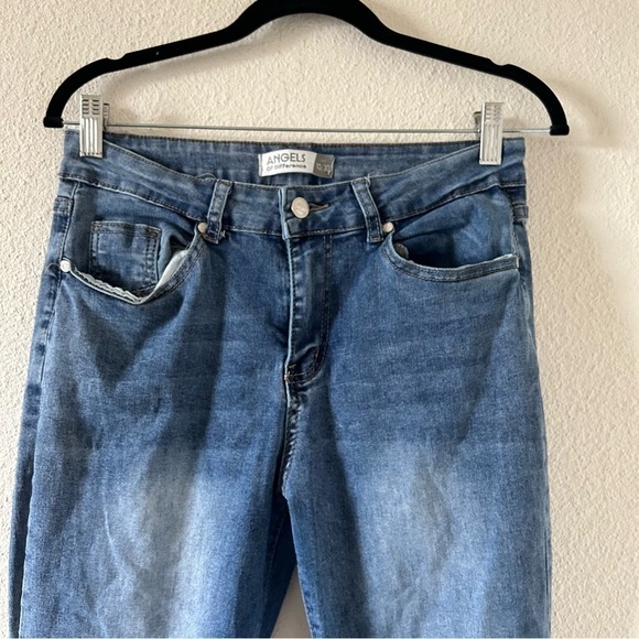 Angels of Difference Women’s Flare Boot cut Jeans Sz 10/30 Blue Stretchy Boho - Picture 3 of 8